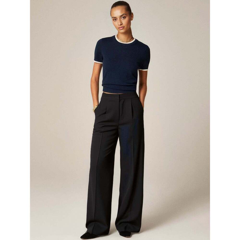 New York & Company Classic Loose Fit Pants Size Small / BLACK